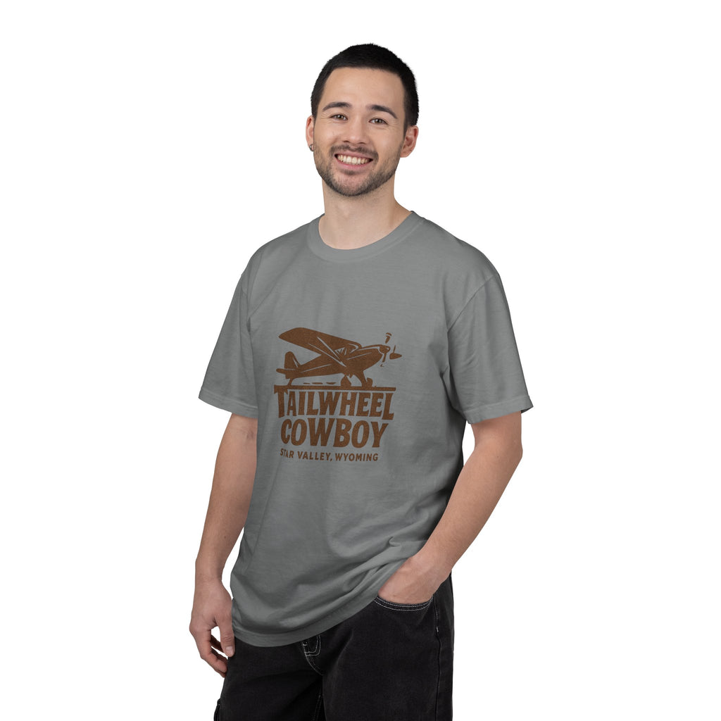 Tailwheel Cowboy Plane T-Shirt — Star Valley Wyoming Aviation Tee