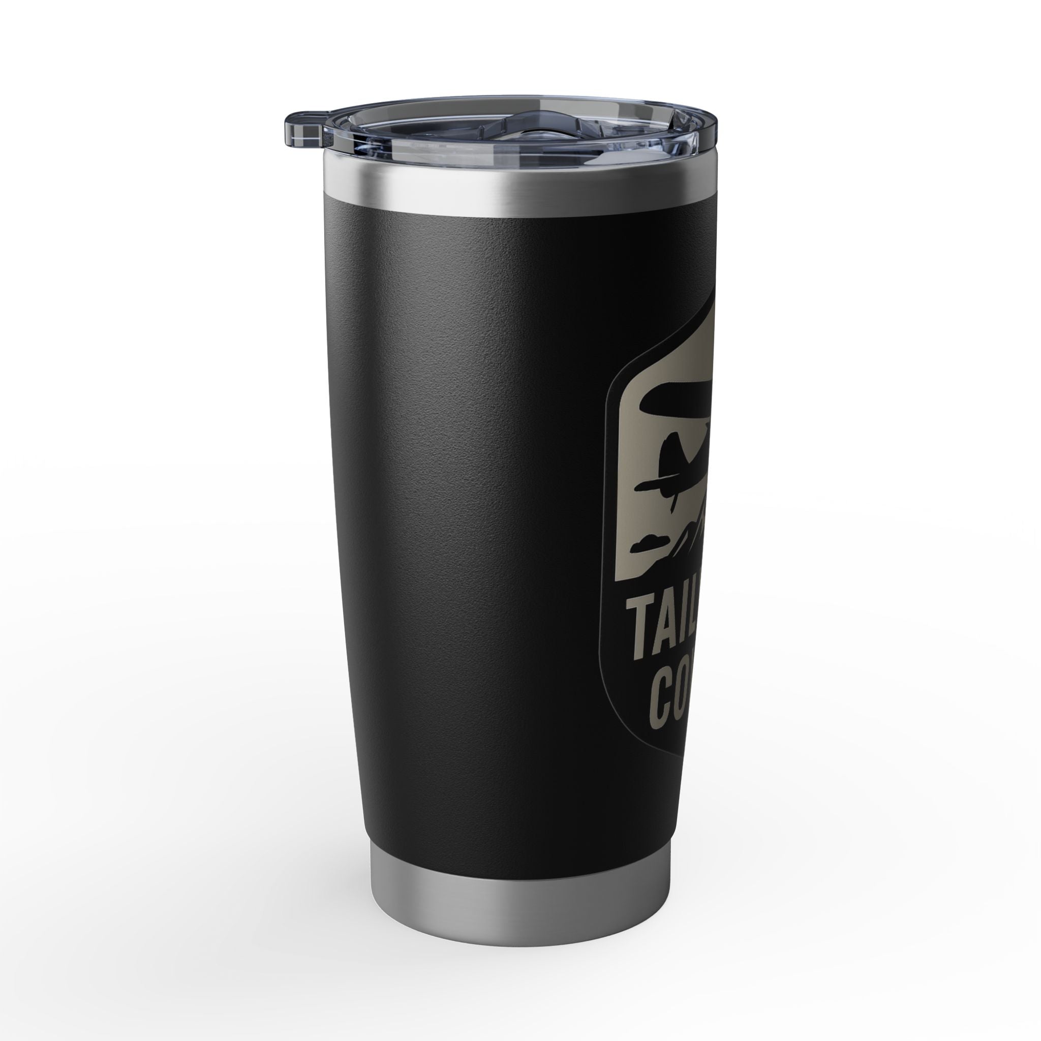 Tailwheel Cowboy 20oz Travel Tumbler — Pilot Coffee Cup for Aviators