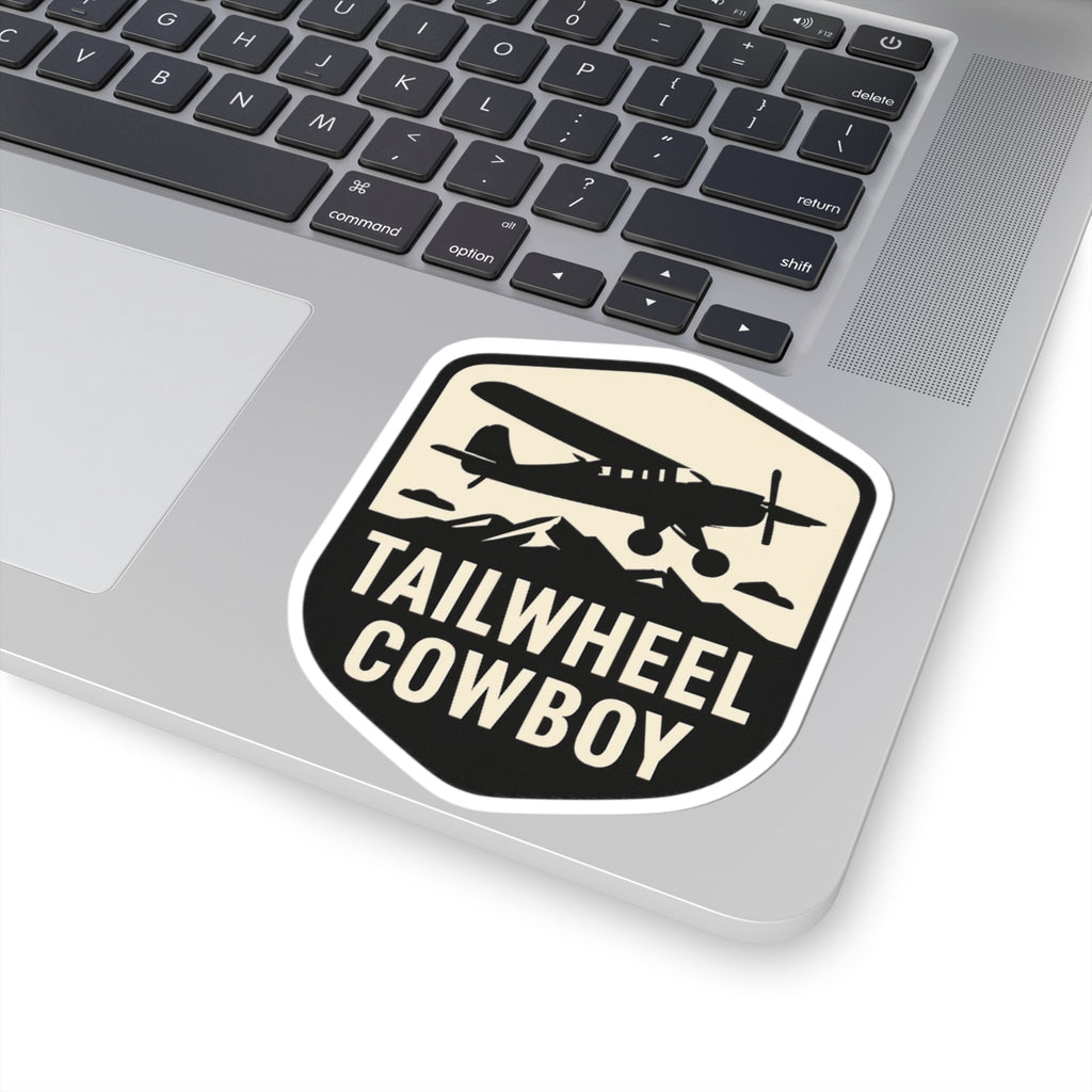 Tailwheel Cowboy Sticker, choose size