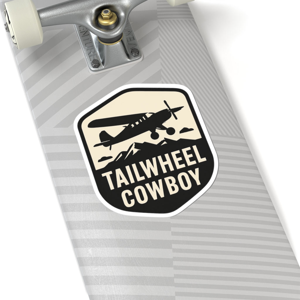 Tailwheel Cowboy Sticker, choose size