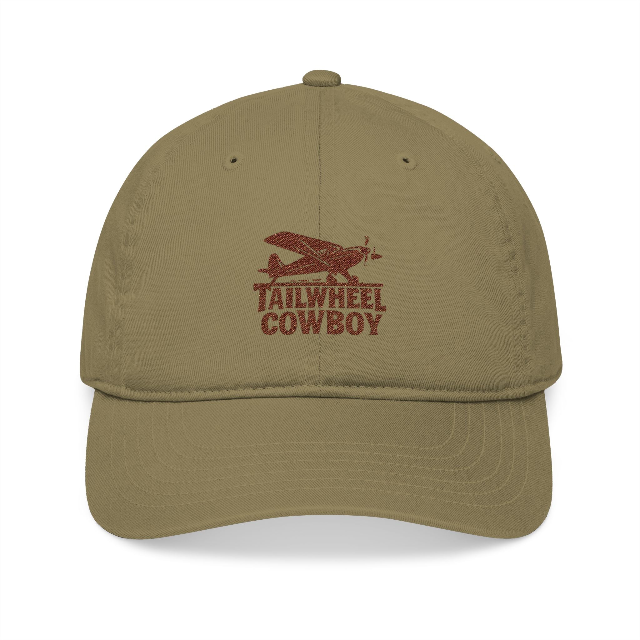 Tailwheel Cowboy Embroidered Baseball Cap — Vintage Pilot Hat