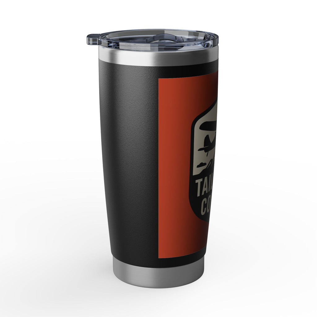 Tailwheel Cowboy 20oz Travel Tumbler — Insulated Stainless Steel Adventure Cup