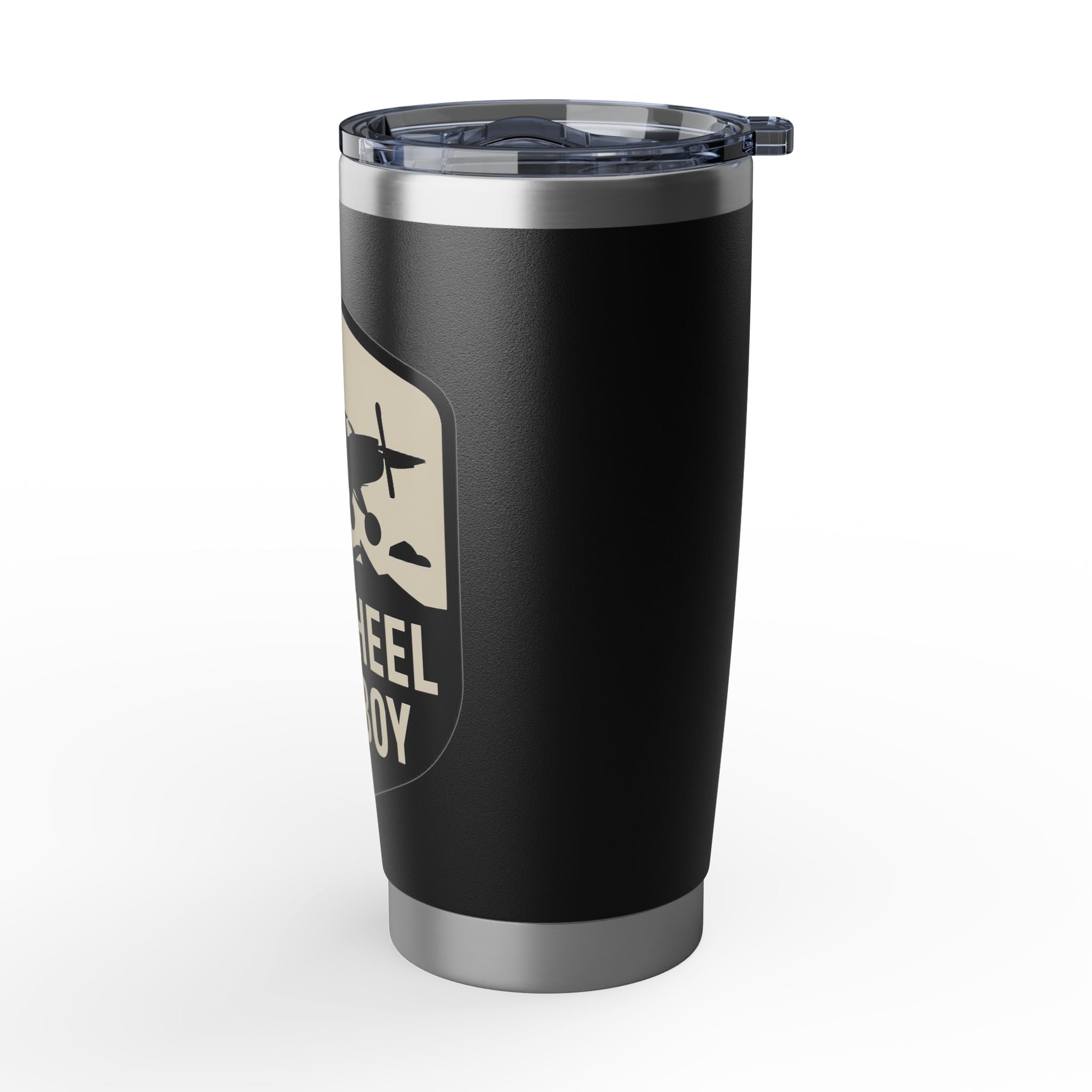 Tailwheel Cowboy 20oz Travel Tumbler — Pilot Coffee Cup for Aviators