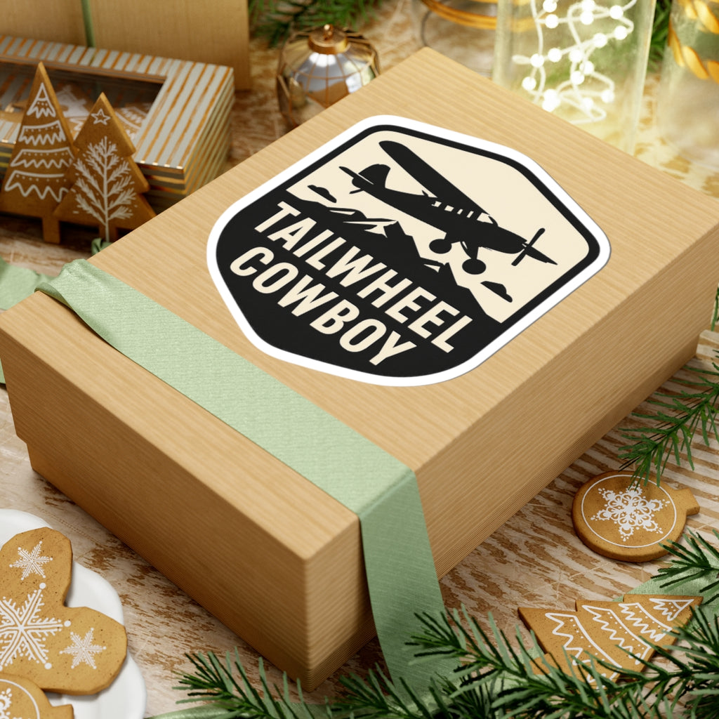 Tailwheel Cowboy Sticker, choose size