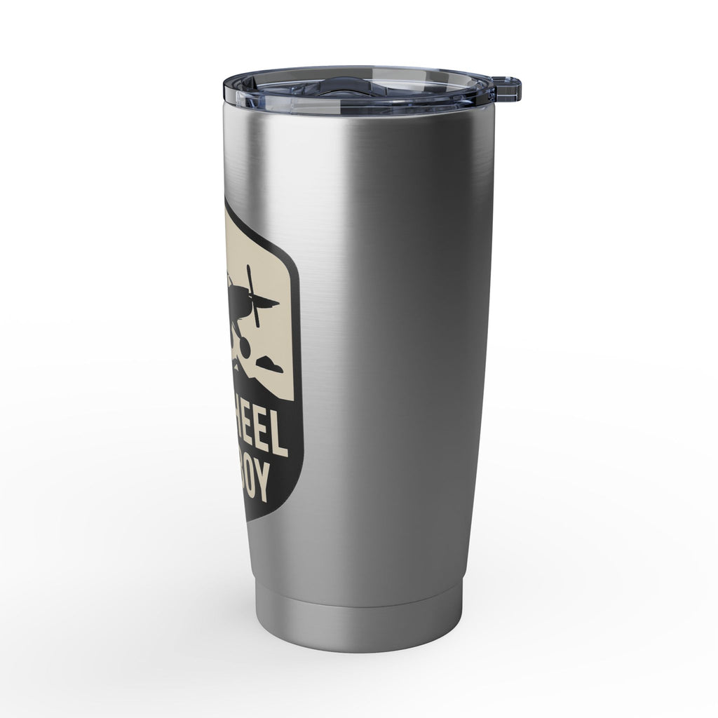 Tailwheel Cowboy 20oz Travel Tumbler — Pilot Coffee Cup for Aviators