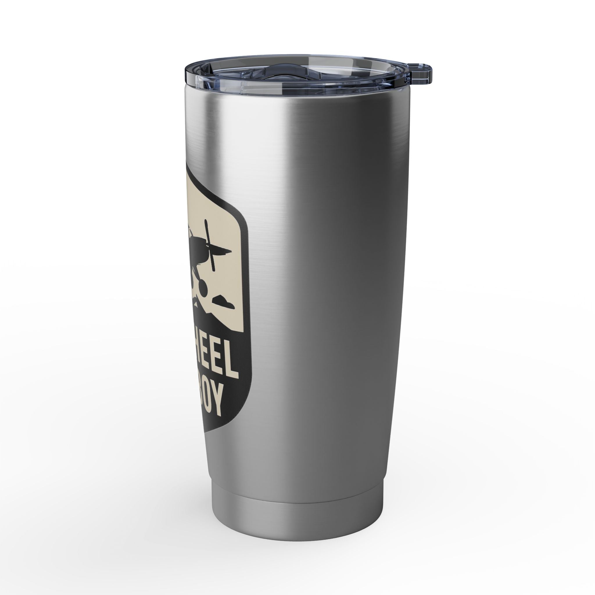 Tailwheel Cowboy 20oz Travel Tumbler — Pilot Coffee Cup for Aviators