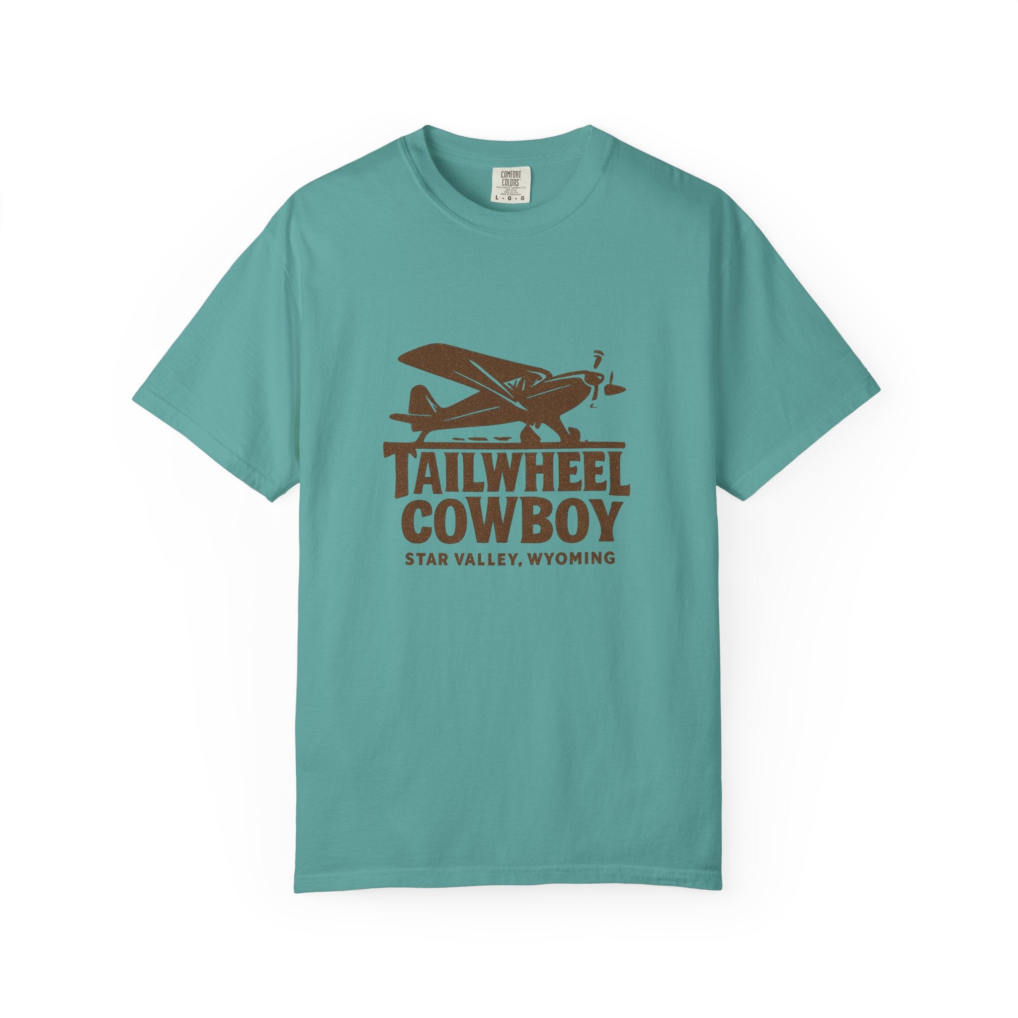 Tailwheel Cowboy Plane T-Shirt — Star Valley Wyoming Aviation Tee
