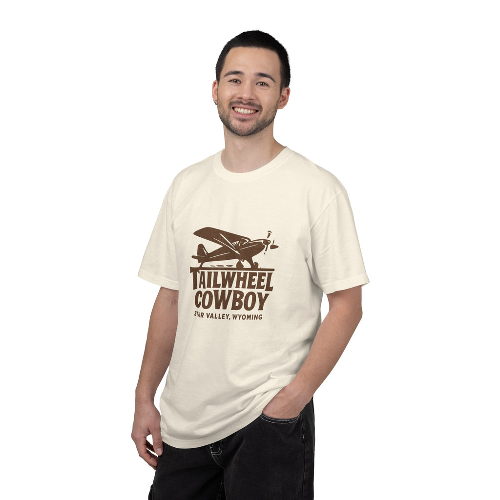Tailwheel Cowboy Plane T-Shirt — Star Valley Wyoming Aviation Tee