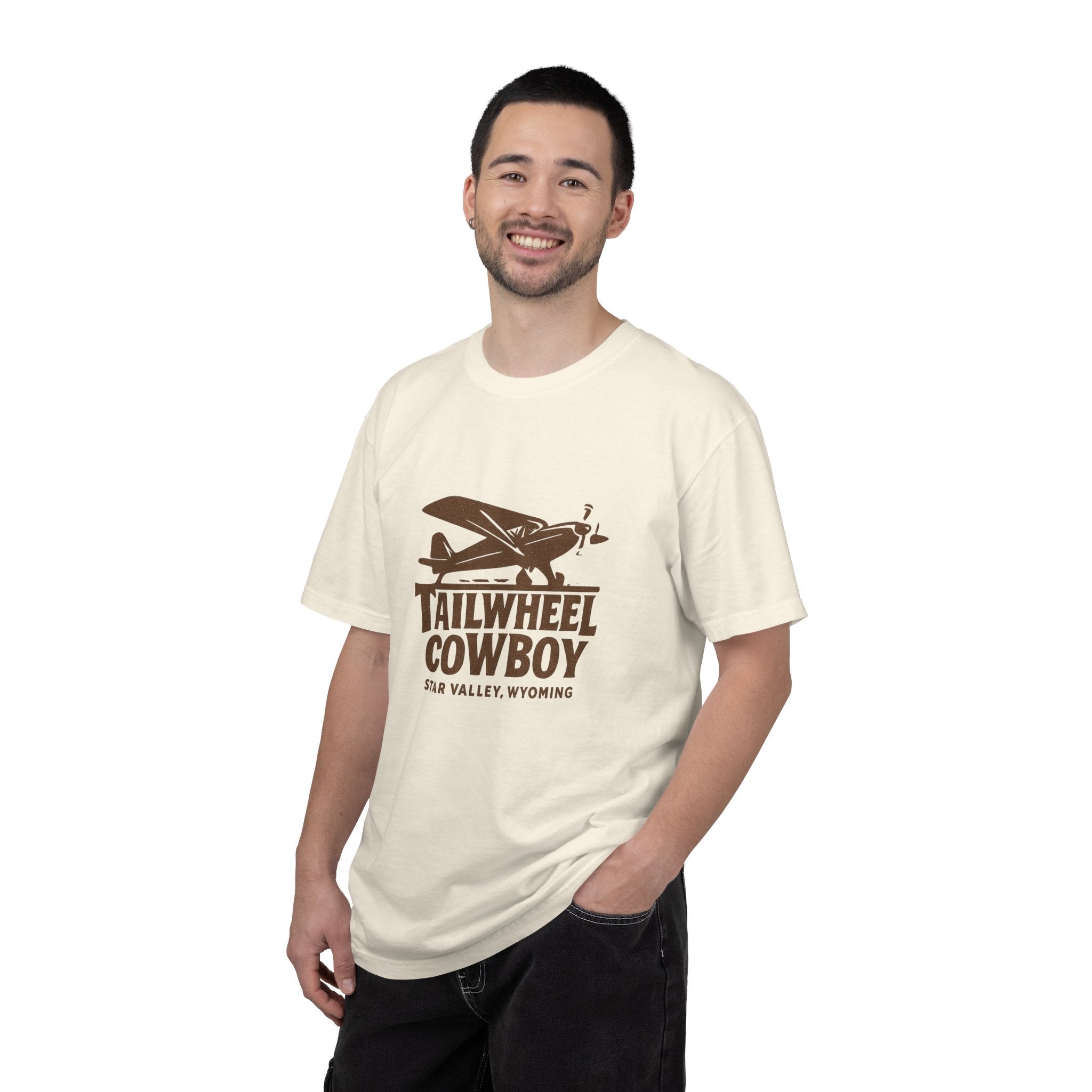 Tailwheel Cowboy Plane T-Shirt — Star Valley Wyoming Aviation Tee