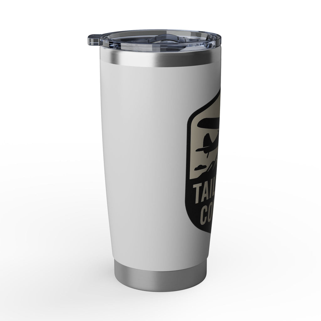Tailwheel Cowboy 20oz Travel Tumbler — Pilot Coffee Cup for Aviators