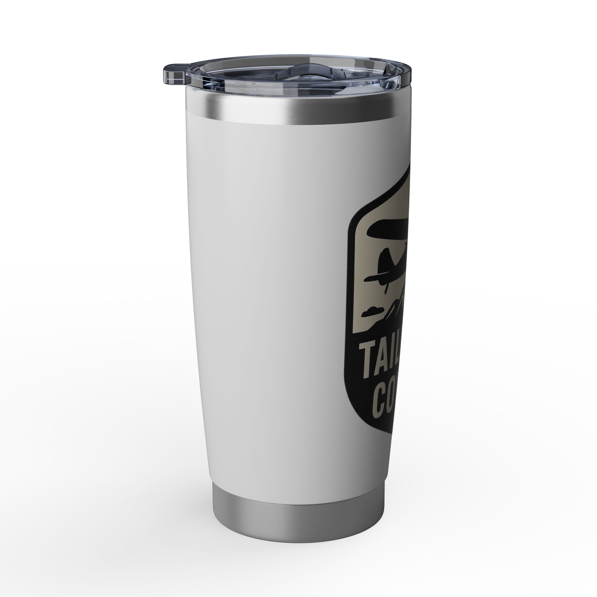 Tailwheel Cowboy 20oz Travel Tumbler — Pilot Coffee Cup for Aviators