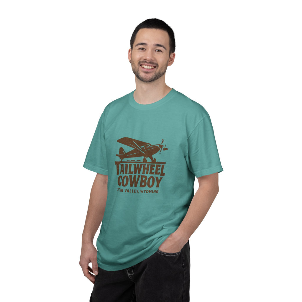 Tailwheel Cowboy Plane T-Shirt — Star Valley Wyoming Aviation Tee