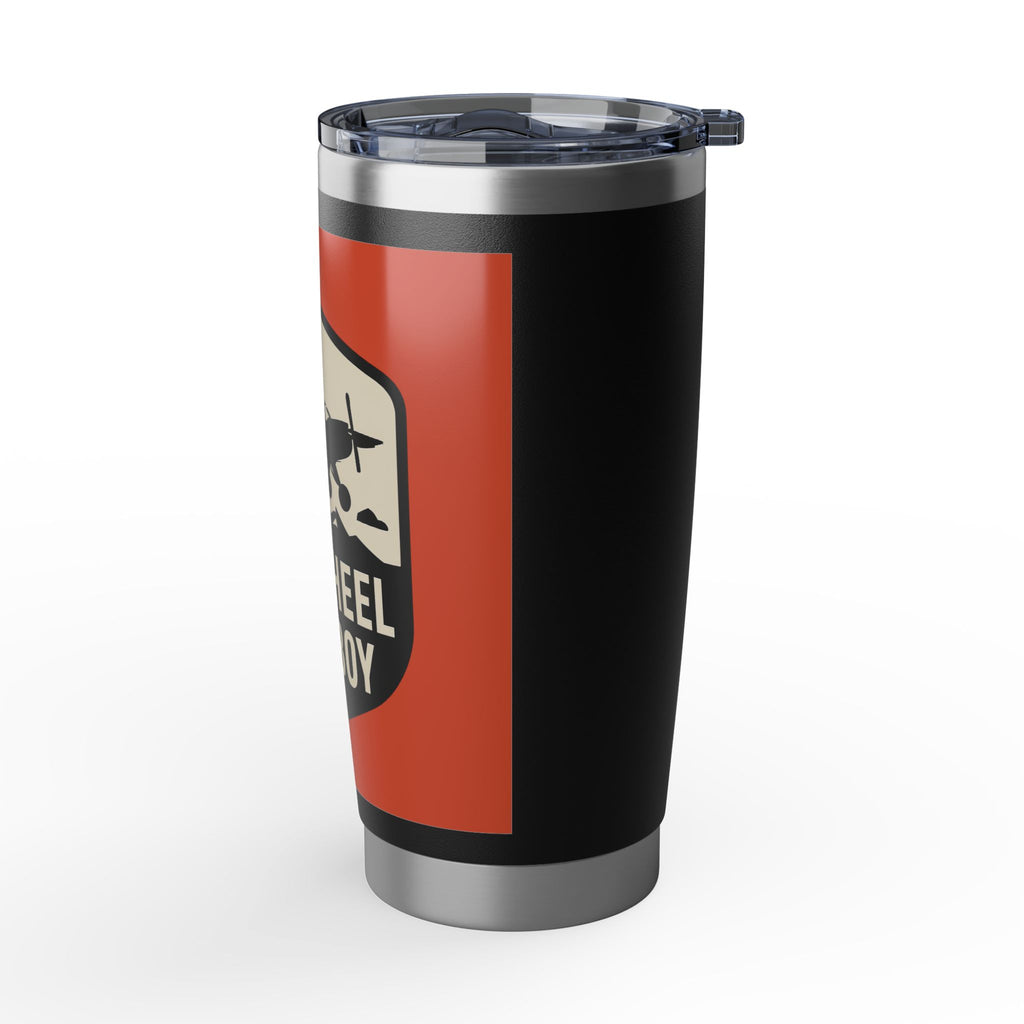 Tailwheel Cowboy 20oz Travel Tumbler — Insulated Stainless Steel Adventure Cup