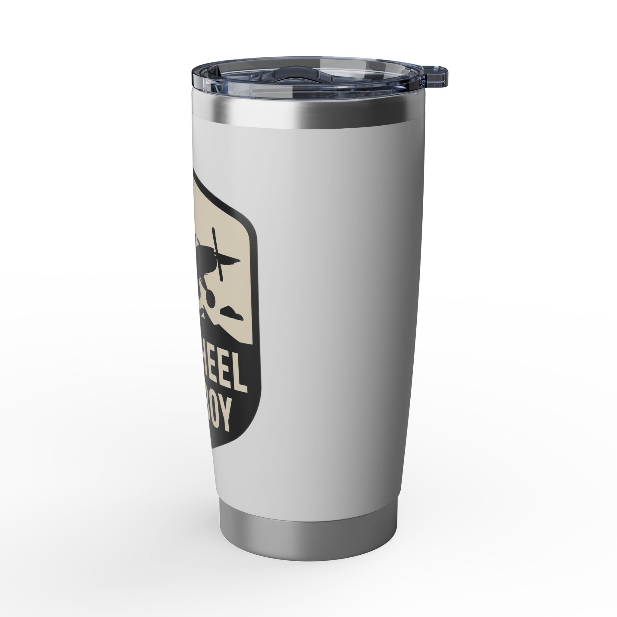 Tailwheel Cowboy 20oz Travel Tumbler — Pilot Coffee Cup for Aviators