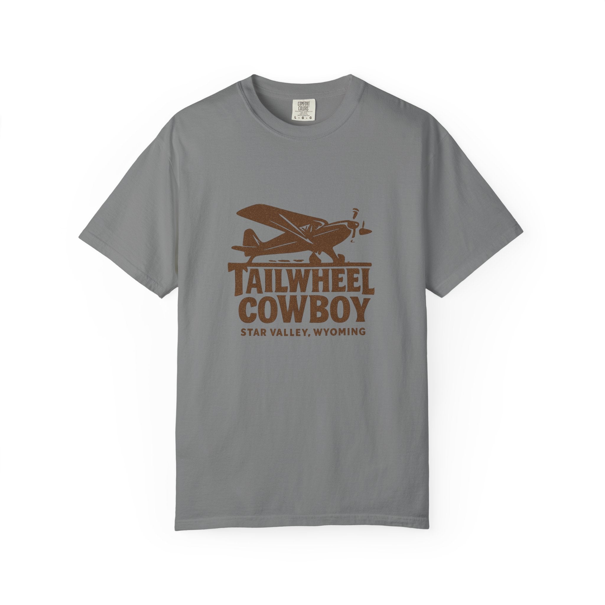 Tailwheel Cowboy Plane T-Shirt — Star Valley Wyoming Aviation Tee
